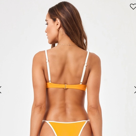 NWT l space Orange Bikini Top Size Small and Medium Available - Picture 2 of 8